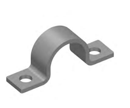 Aluminium Rohrschelle DIN 5533